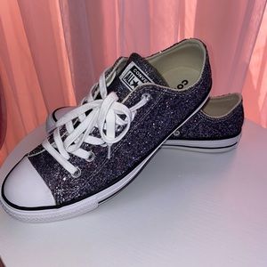 NWOT Glittery Converse